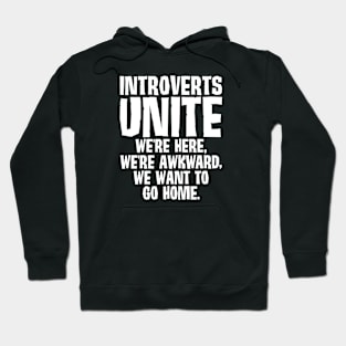 Introverts Unite We Want To Go Home Hoodie